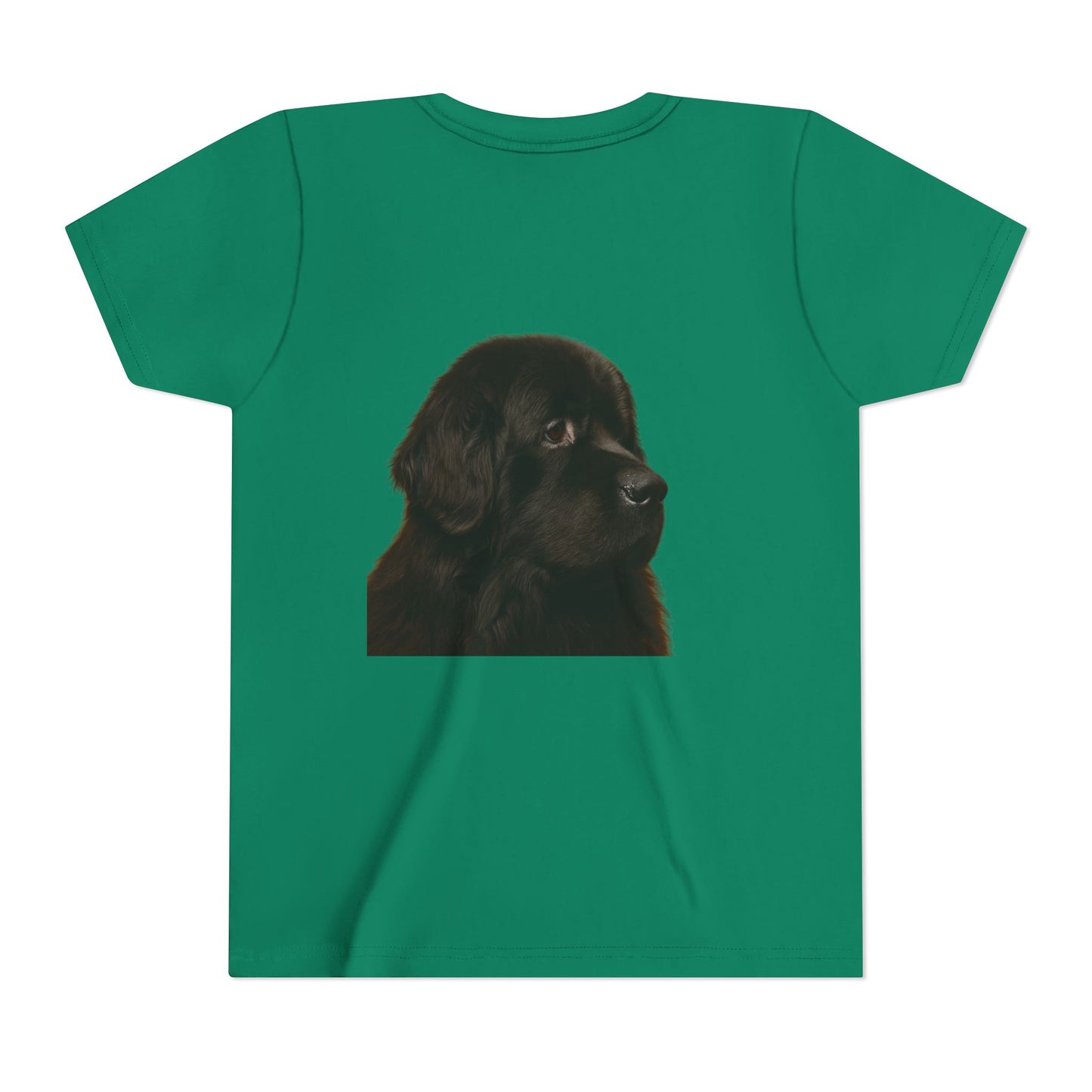 Newfie Head Youth Unisex Short Sleeve Crewneck Tee