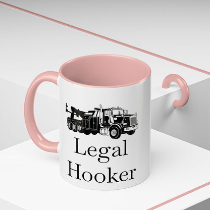 Legal H**ker Heavy Tow Truck 2-Tone Coffee Mug