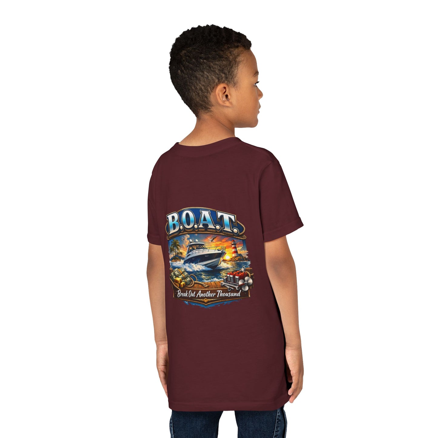 B.O.A.T. Youth Unisex Short Sleeve Crewneck Tee