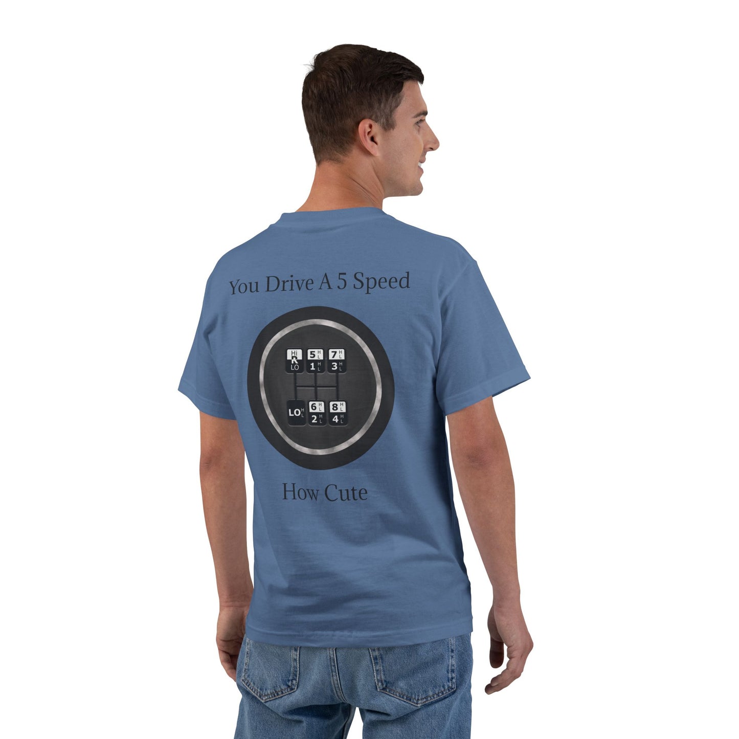 5 Speed How Cute Men's Short-Sleeve Crewneck Tee