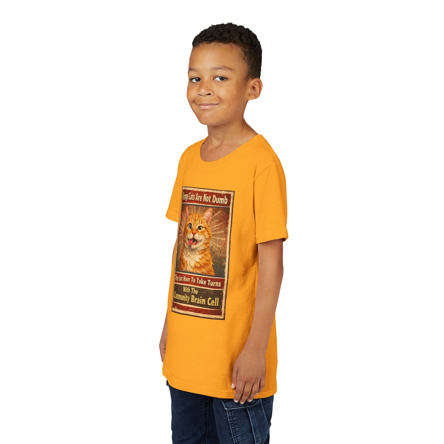 Community Brain Cell Youth Unisex Short Sleeve Crewneck Tee