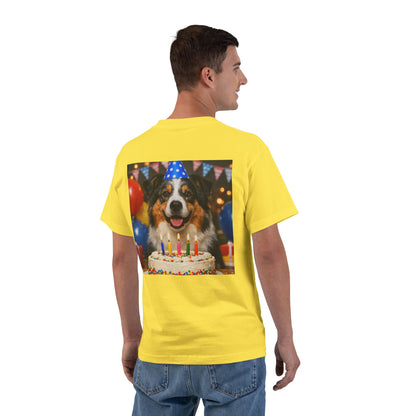 Birthday Buddy Aussie Men's Short-Sleeve Crewneck Tee