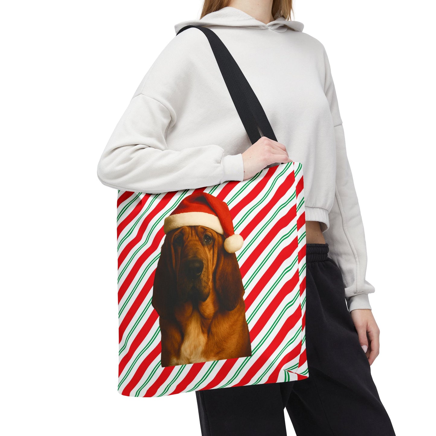 Santa Paws Bloodhound Tote Bag