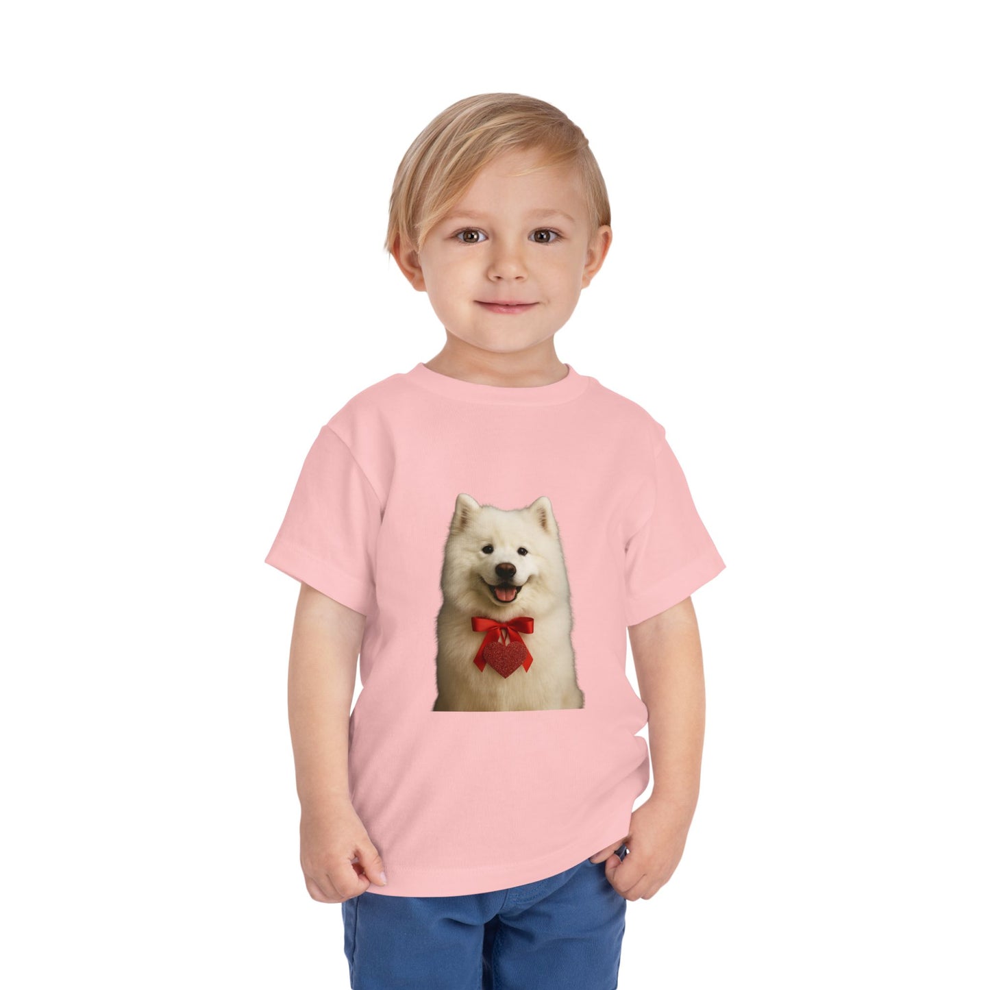 Cupid's Companion Samoyed Toddler Unisex Short Sleeve Crewneck Tee