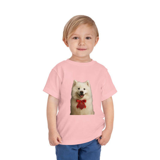 Cupid's Companion Samoyed Toddler Unisex Short Sleeve Crewneck Tee