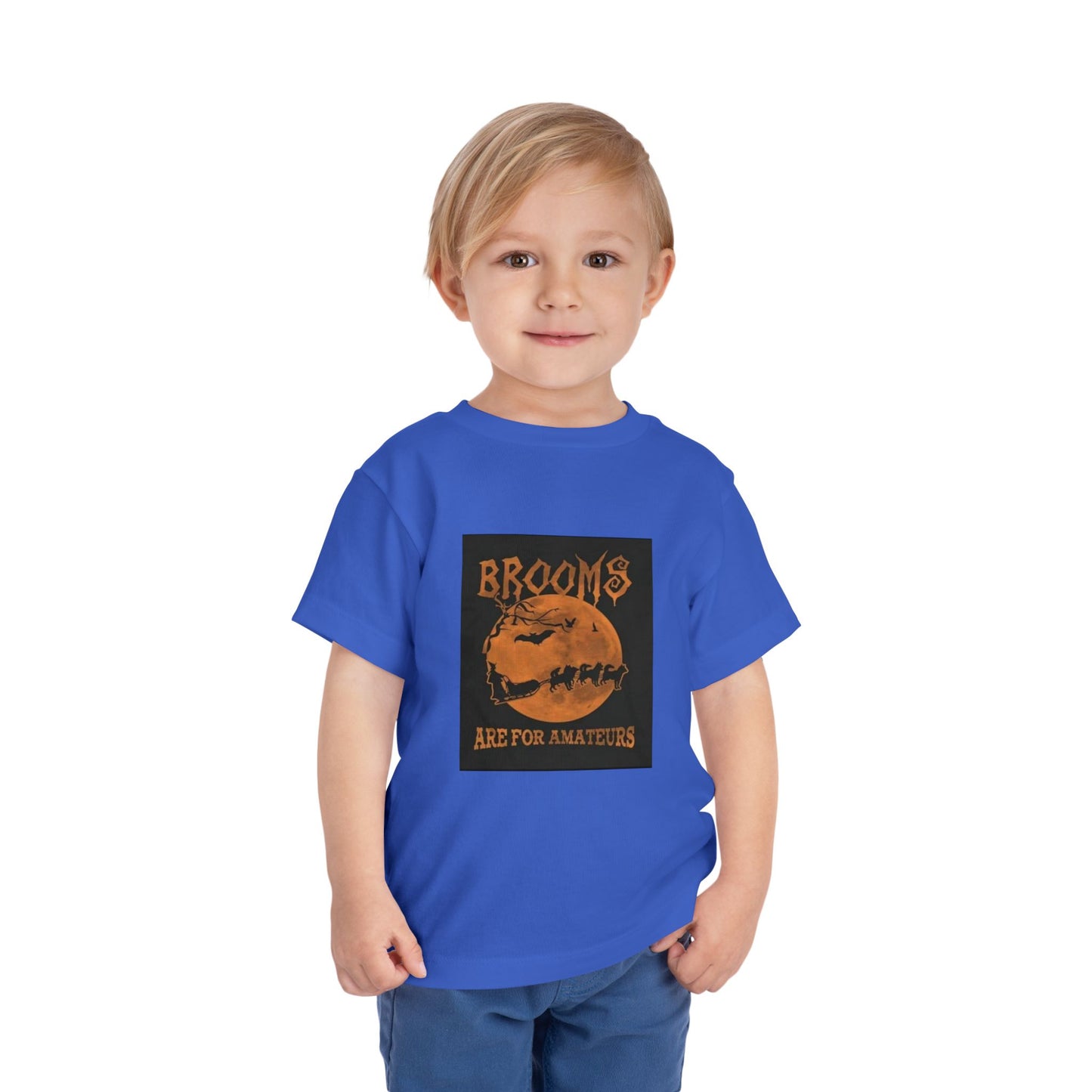 Brooms Are For Amateurs Toddler Unisex Short Sleeve Crewneck Tee