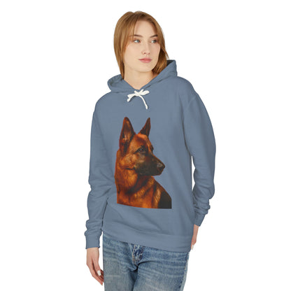 German Shepherd Head Unisex Lightweight Hoodie