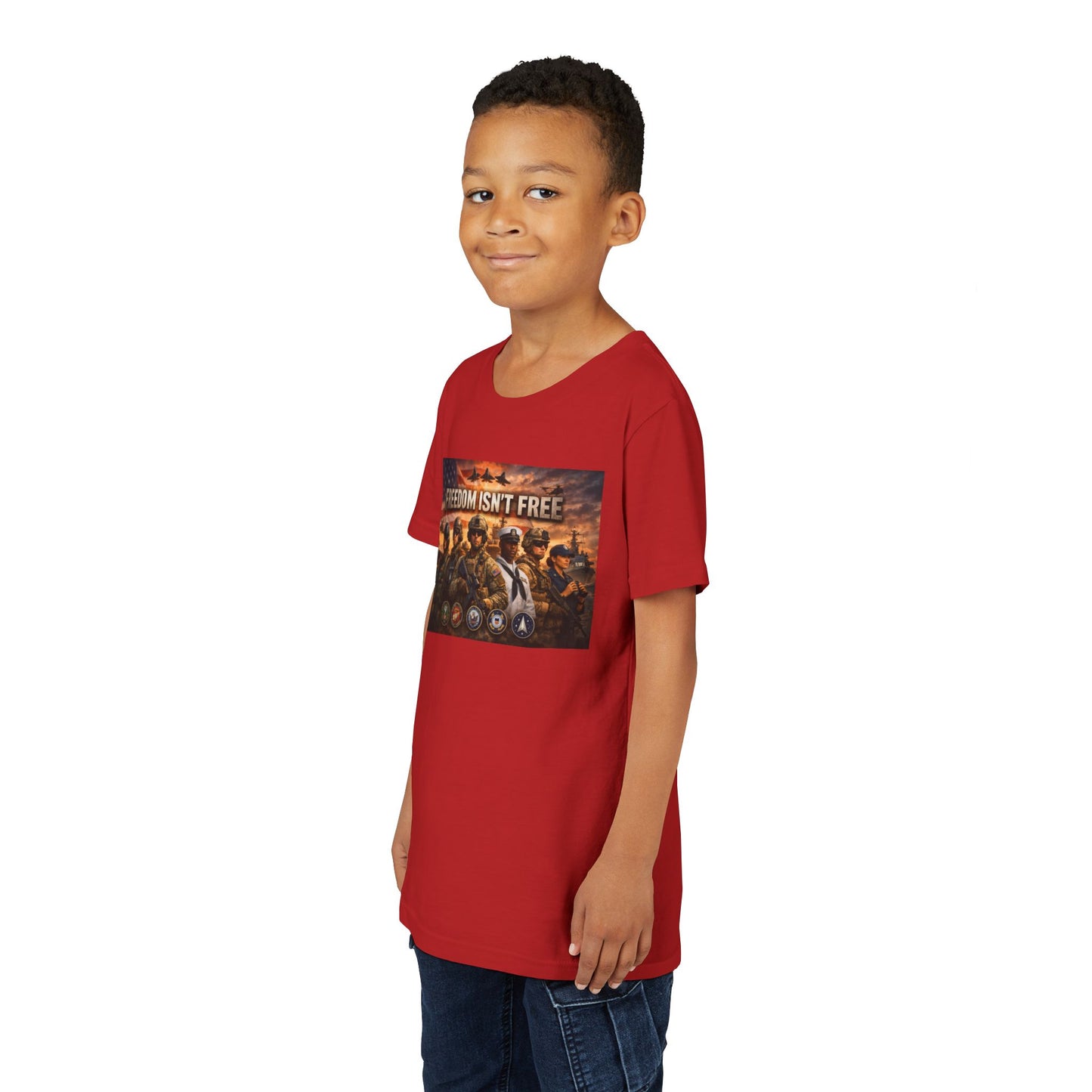 Freedom Isn't Free Youth Unisex Short Sleeve Crewneck Tee