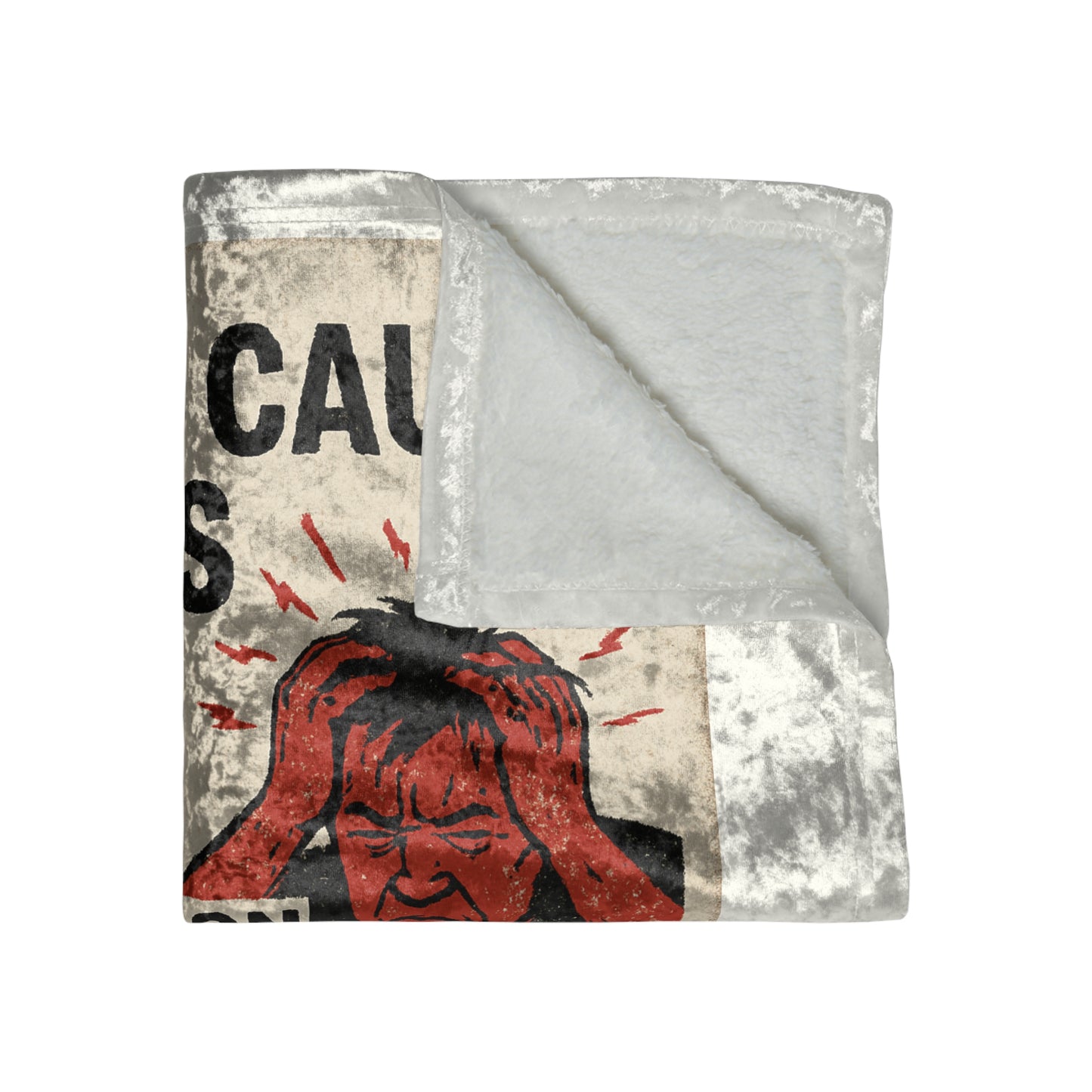Stupid People Crushed Velvet Blanket