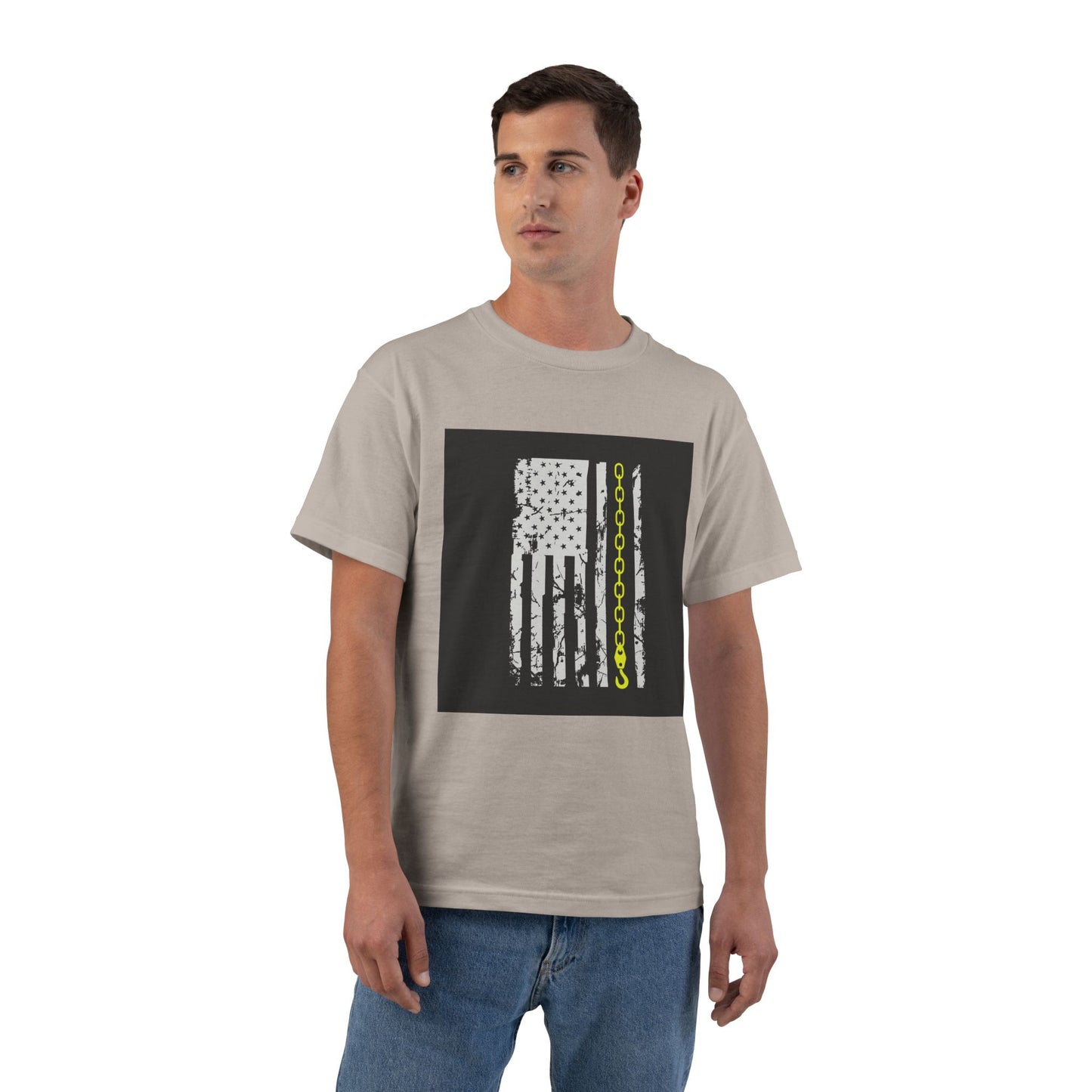Thin Yellow Line Men's Short-Sleeve Crewneck Tee