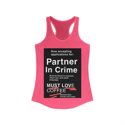 Partner In Crime Women's Racerback Tank