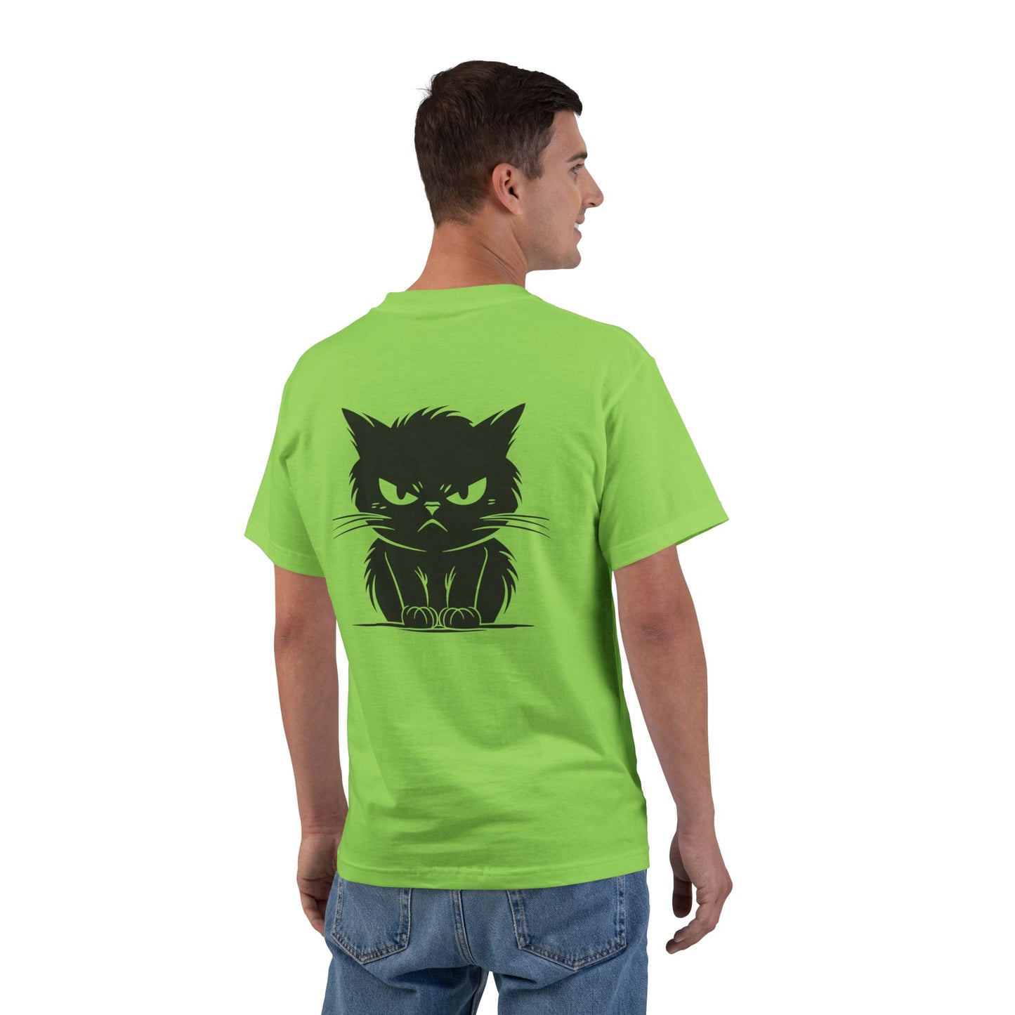 Angry Cat Men's Short-Sleeve Crewneck Tee