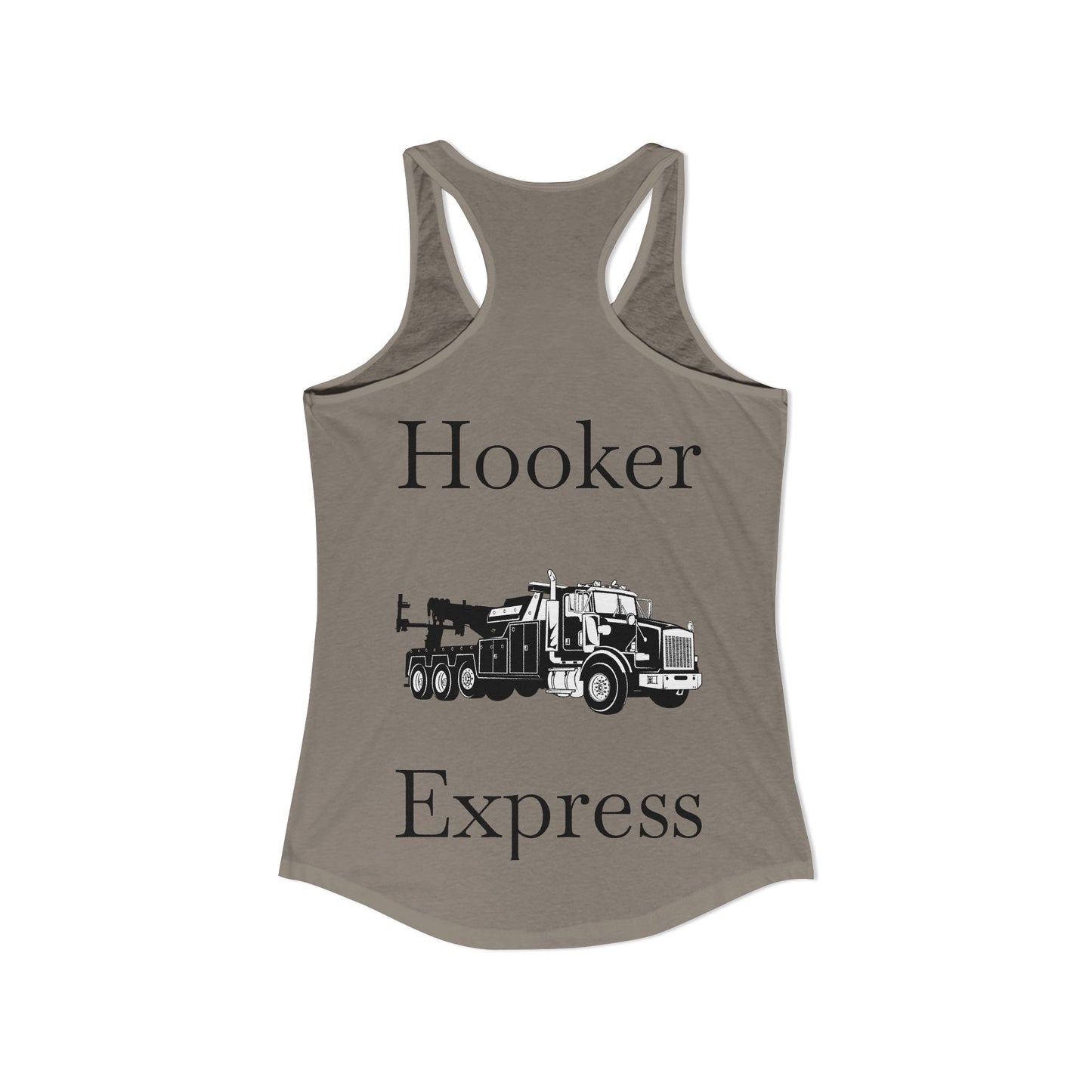 H**ker Express Heavy Tow Truck Women's Racerback Tank