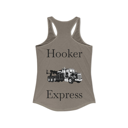 H**ker Express Heavy Tow Truck Women's Racerback Tank
