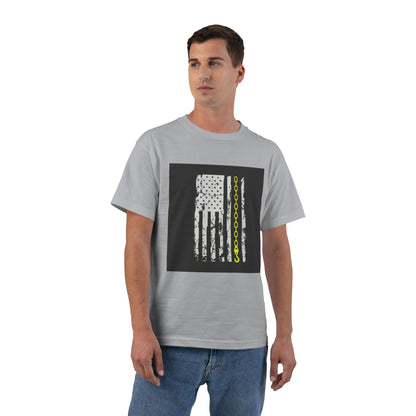 Thin Yellow Line Men's Short-Sleeve Crewneck Tee