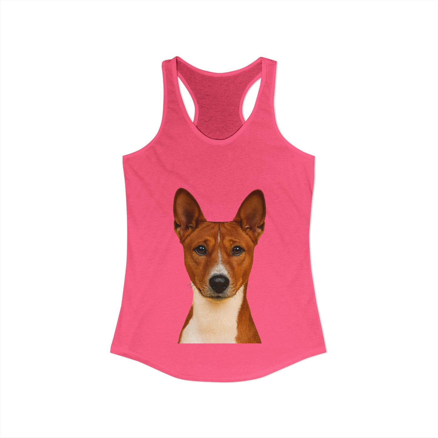 Basenji Head Women's Racerback Tank
