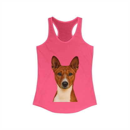 Basenji Head Women's Racerback Tank