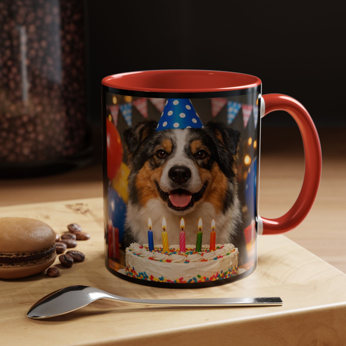 Birthday Buddy Aussie 2-Tone Coffee Mug