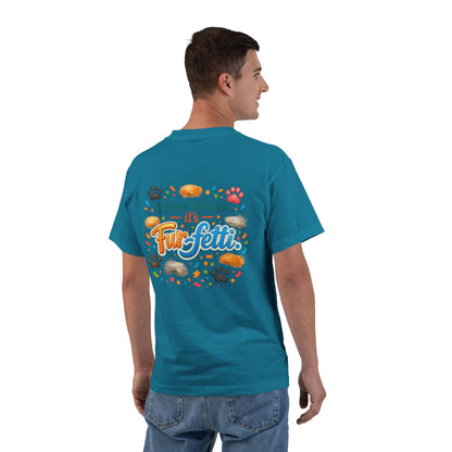Fur-Fetti Cat Men's Short-Sleeve Crewneck Tee