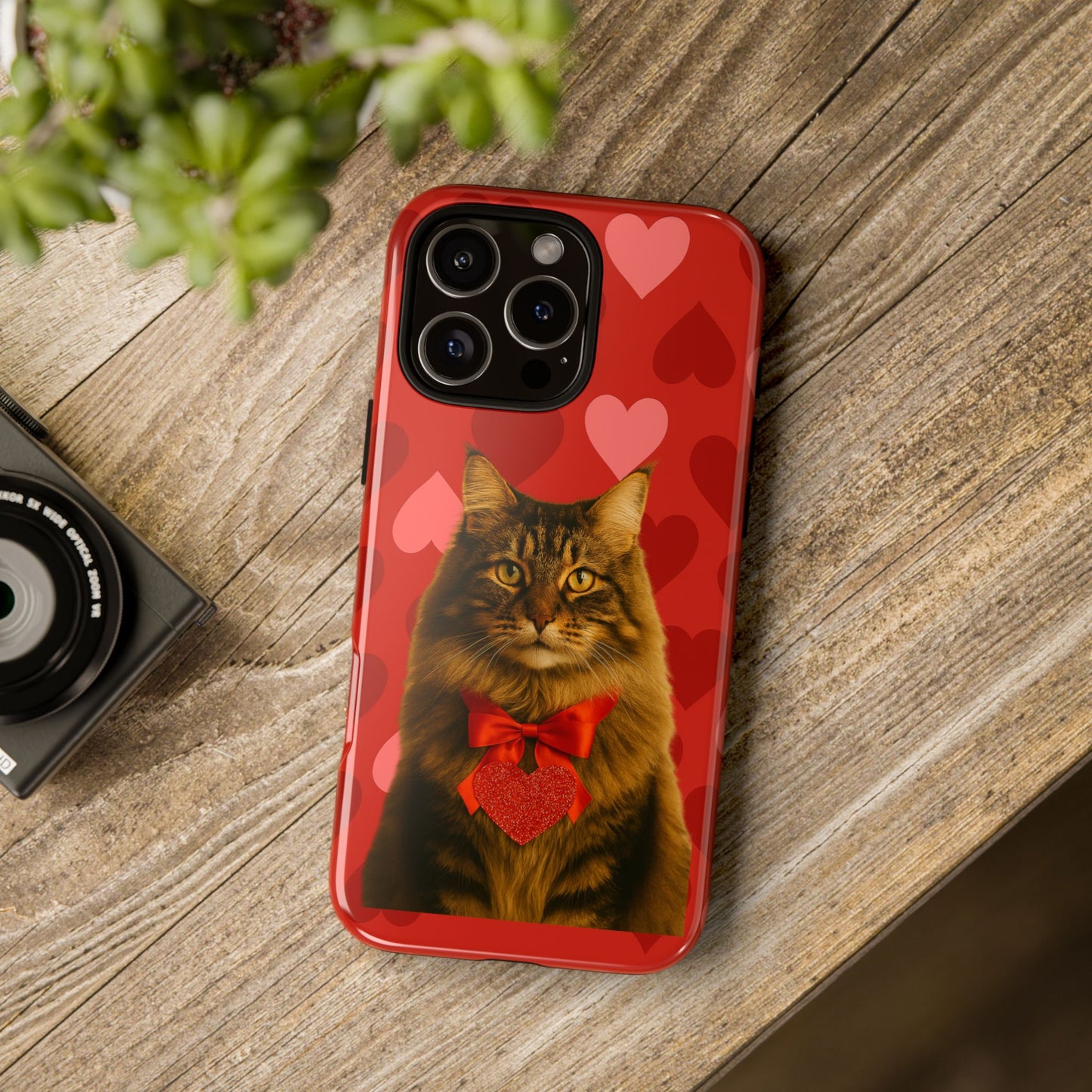 Cupid's Companion Cat iPhone Case