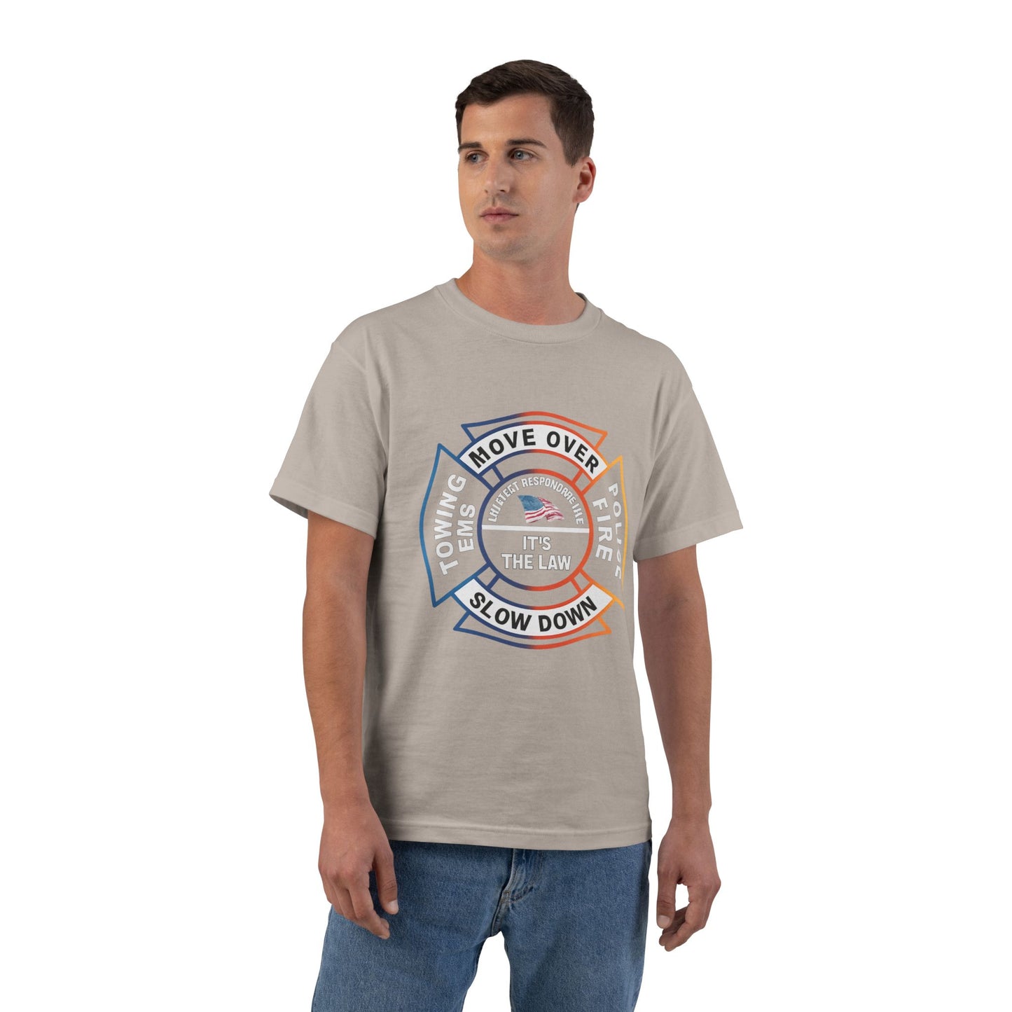 Let First Responders Live Men's Short-Sleeve Crewneck Tee