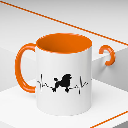 My Heart Beats For Poodles 2-Tone Coffee Mug