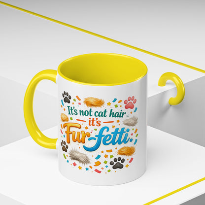 Fur-Fetti Cat 2-Tone Coffee Mug