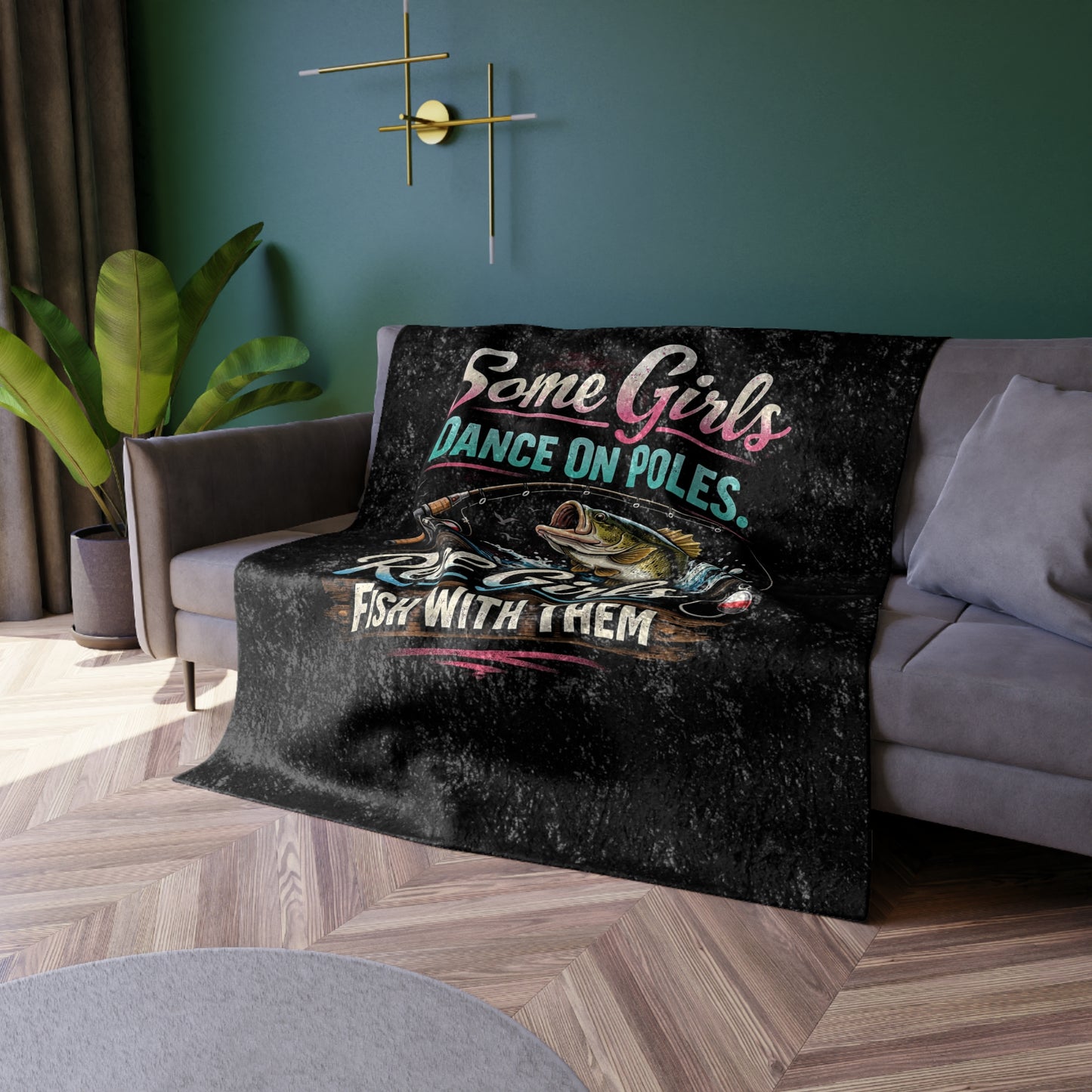 Reel Girls Crushed Velvet Blanket