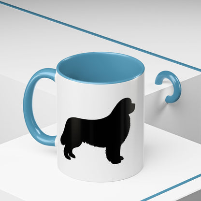 Newfie Silhouette 2-Tone Coffee Mug