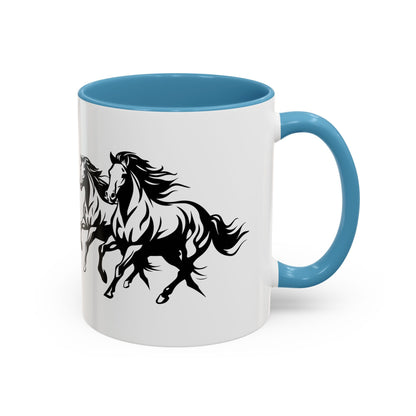 Horsin' Around 2-Tone Coffee Mug