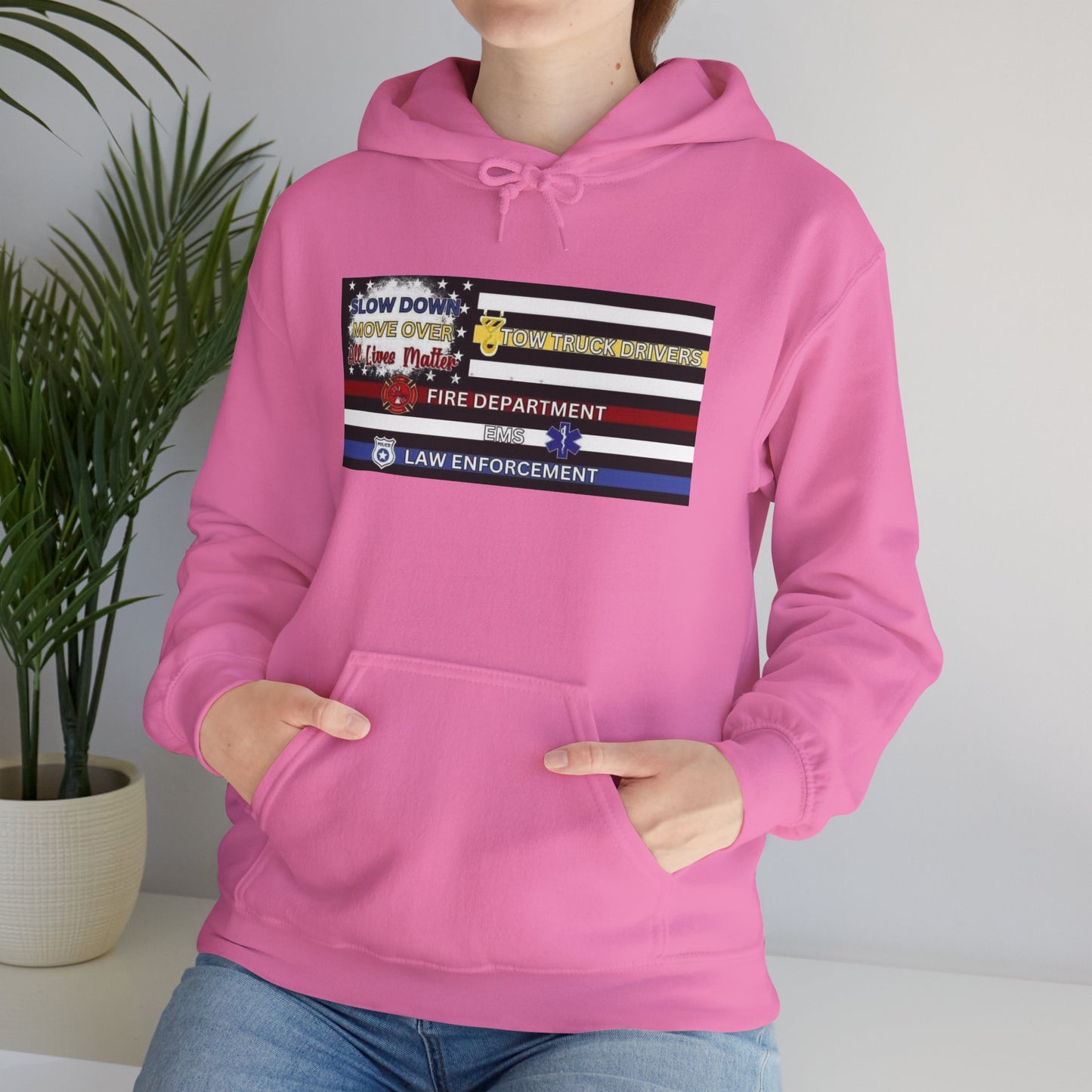 Slow Down Move Over Flag Unisex Hoodie