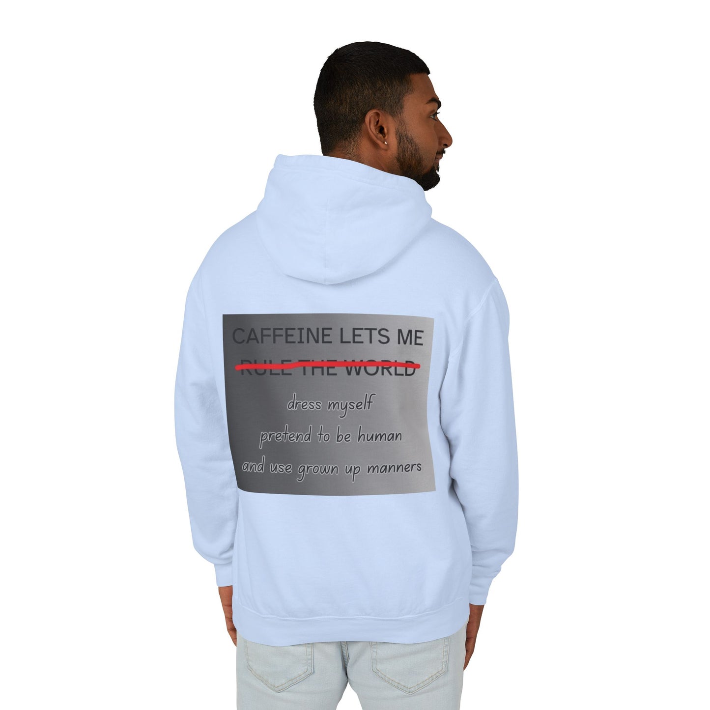 Caffiene Lets Me Unisex Lightweight Hoodie