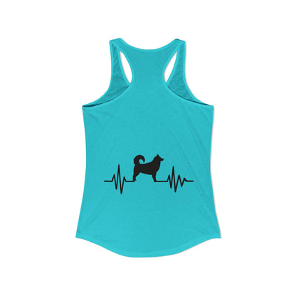 My Heart Beats For Malamutes Women's Racerback Tank
