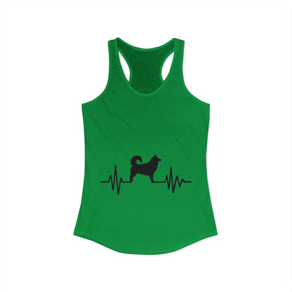 My Heart Beats For Malamutes Women's Racerback Tank
