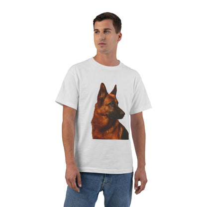 German Shepherd Head Men's Short-Sleeve Crewneck Tee