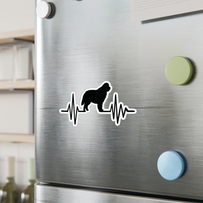 My Heart Beats For Newfies Vinyl Decal