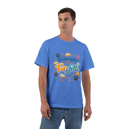 Fur-Fetti Dog Men's Short-Sleeve Crewneck Tee
