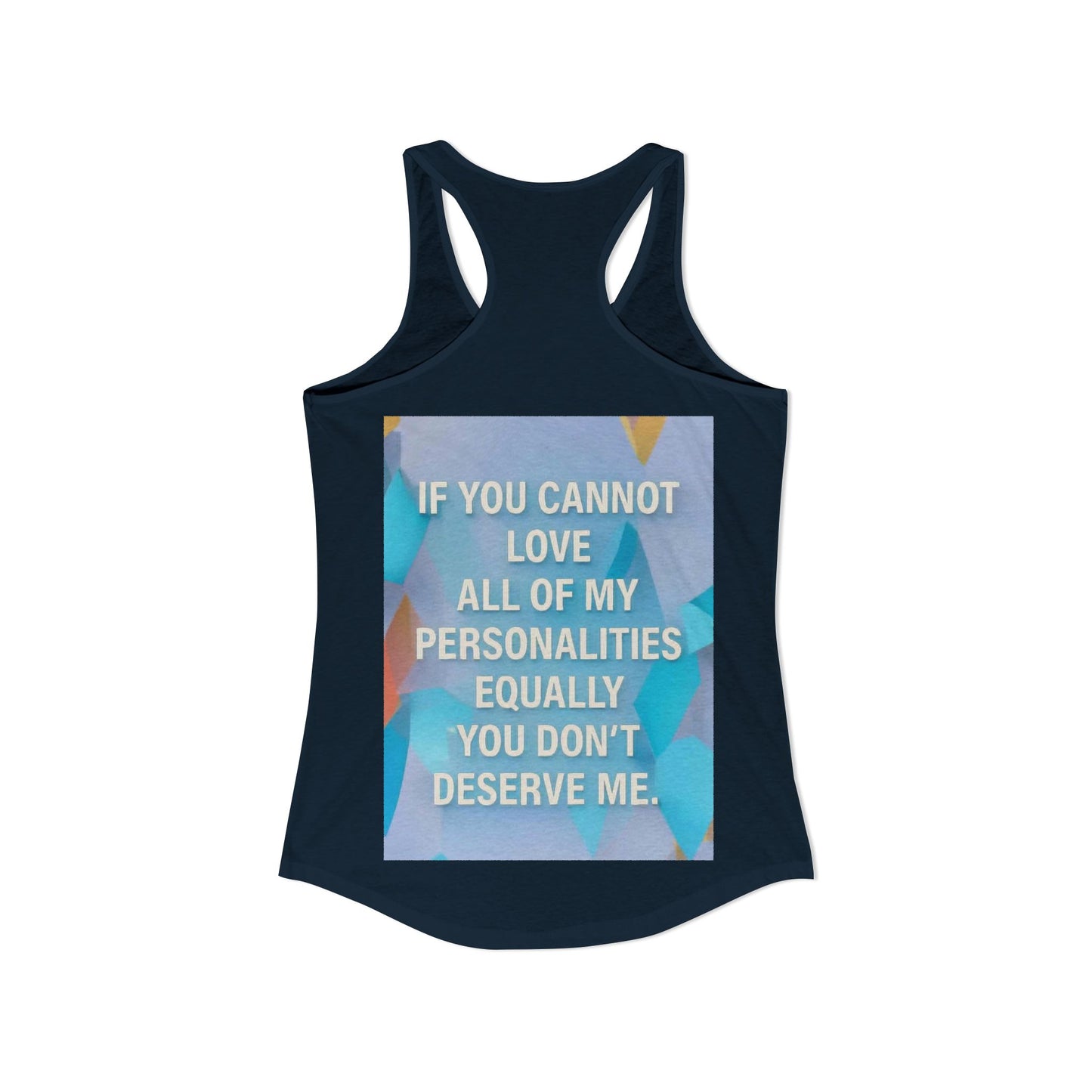 All Of My Personalities Women's Racerback Tank