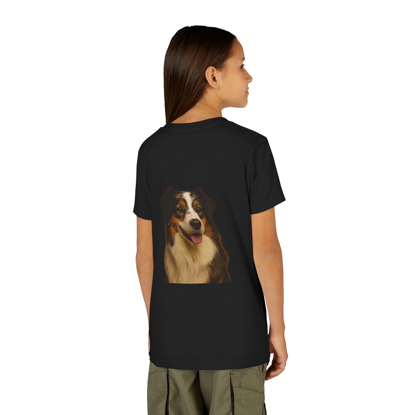 Aussie Head Youth Unisex Short Sleeve Crewneck Tee