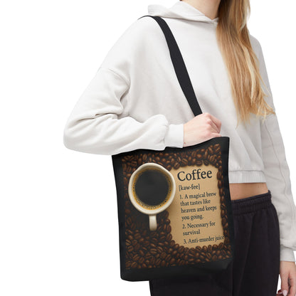 Coffee Definition Tote Bag