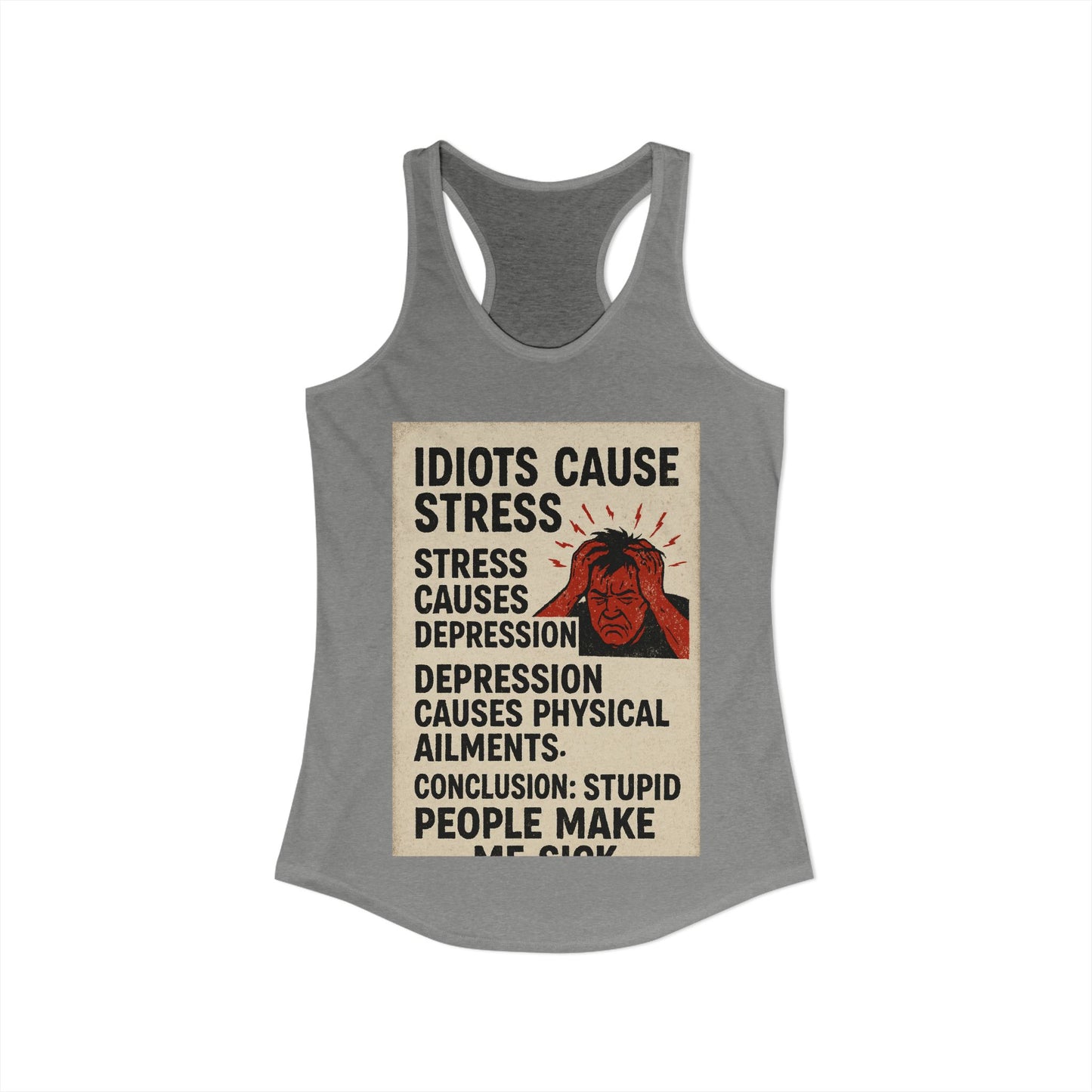 Stupid People Women's Racerback Tank