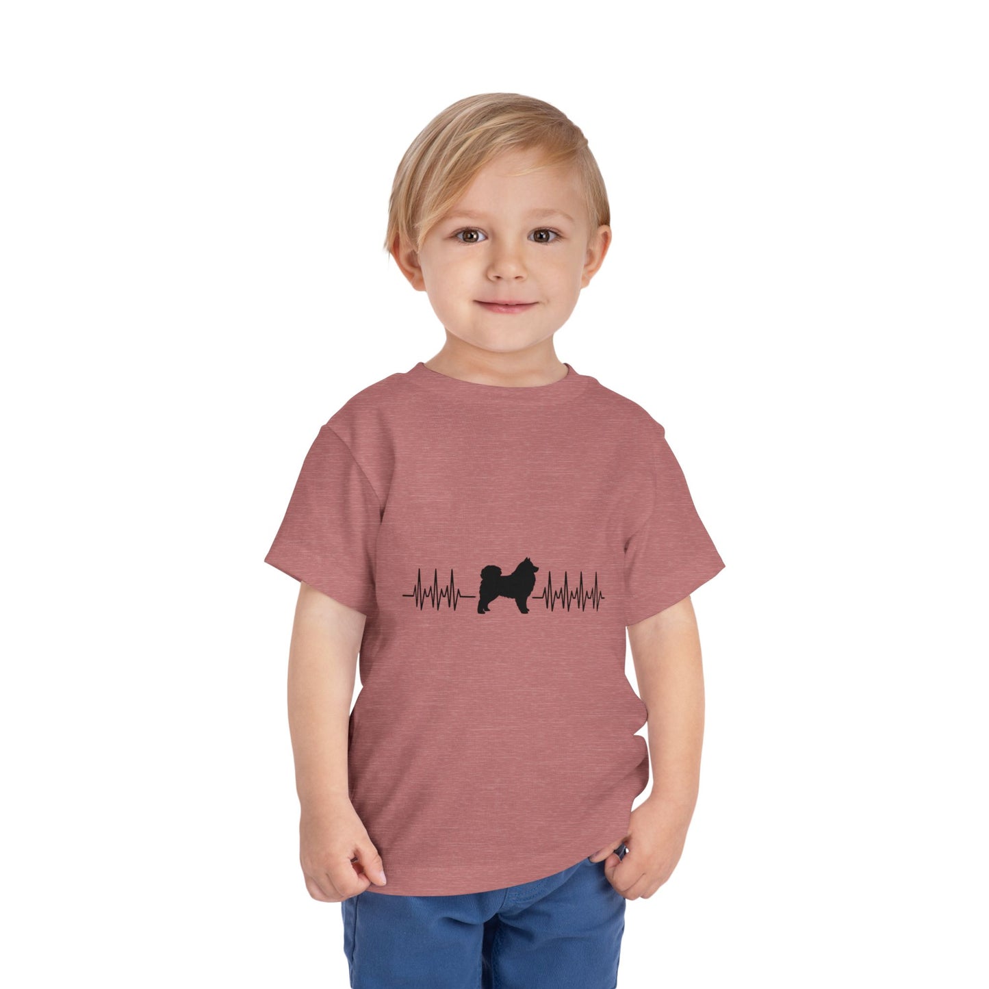 My Heart Beats For Samoyeds Toddler Unisex Short Sleeve Crewneck Tee