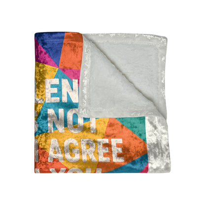 Speechless Crushed Velvet Blanket