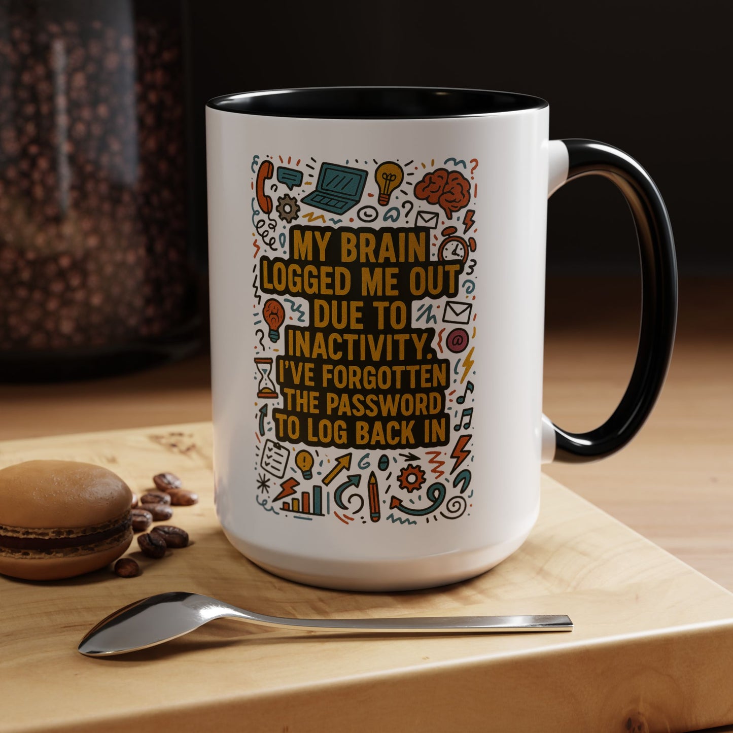 Logged Out 2-Tone Coffee Mug