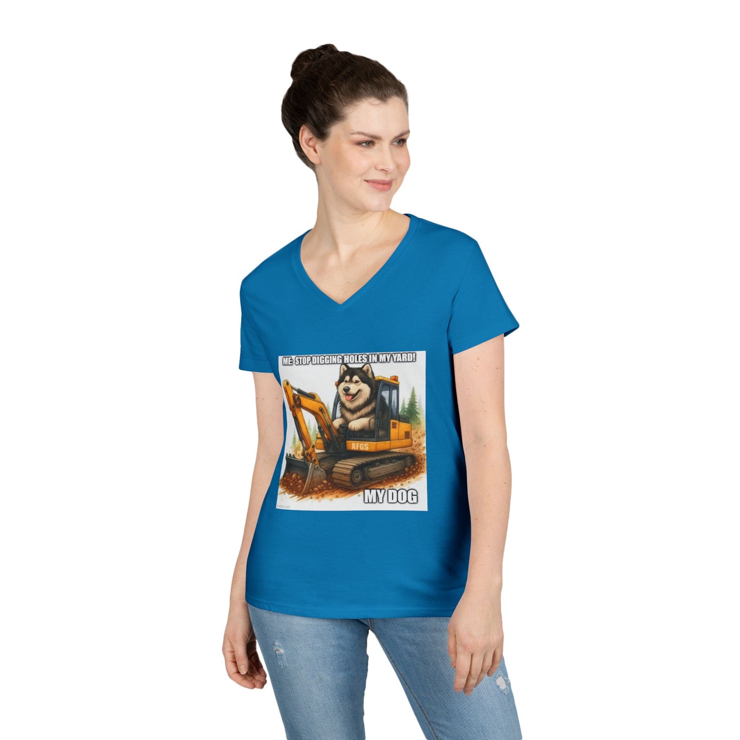 Digmaster 2000 Women's V-Neck T-Shirt
