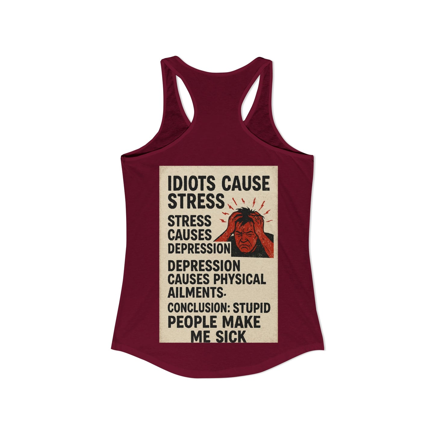 Stupid People Women's Racerback Tank