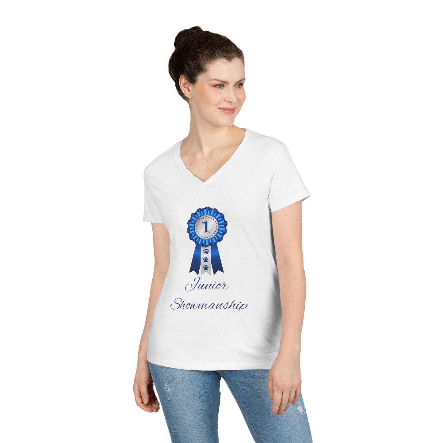 Junior Showmanship Women's V-Neck T-Shirt