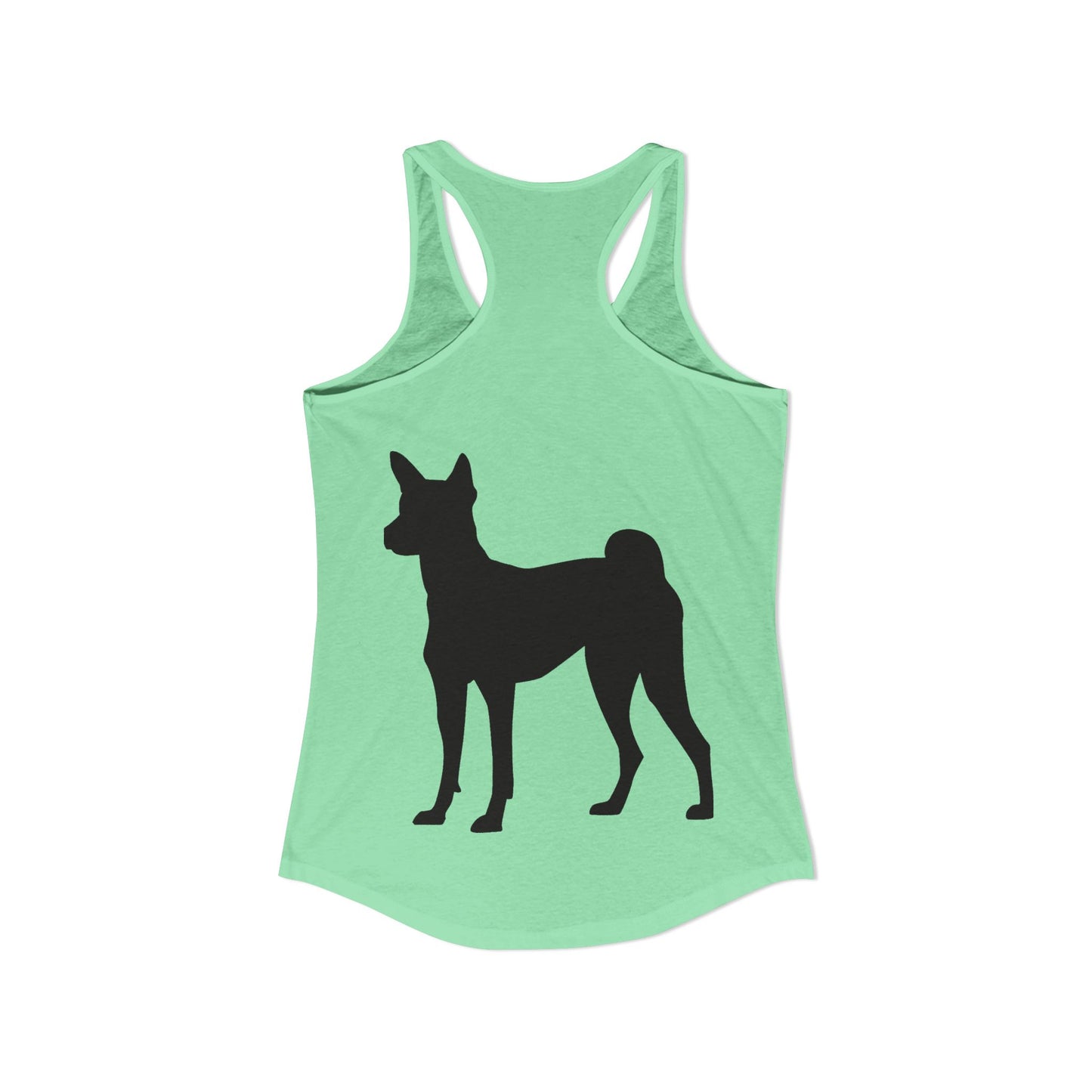 Basenji Silhouette Women's Racerback Tank