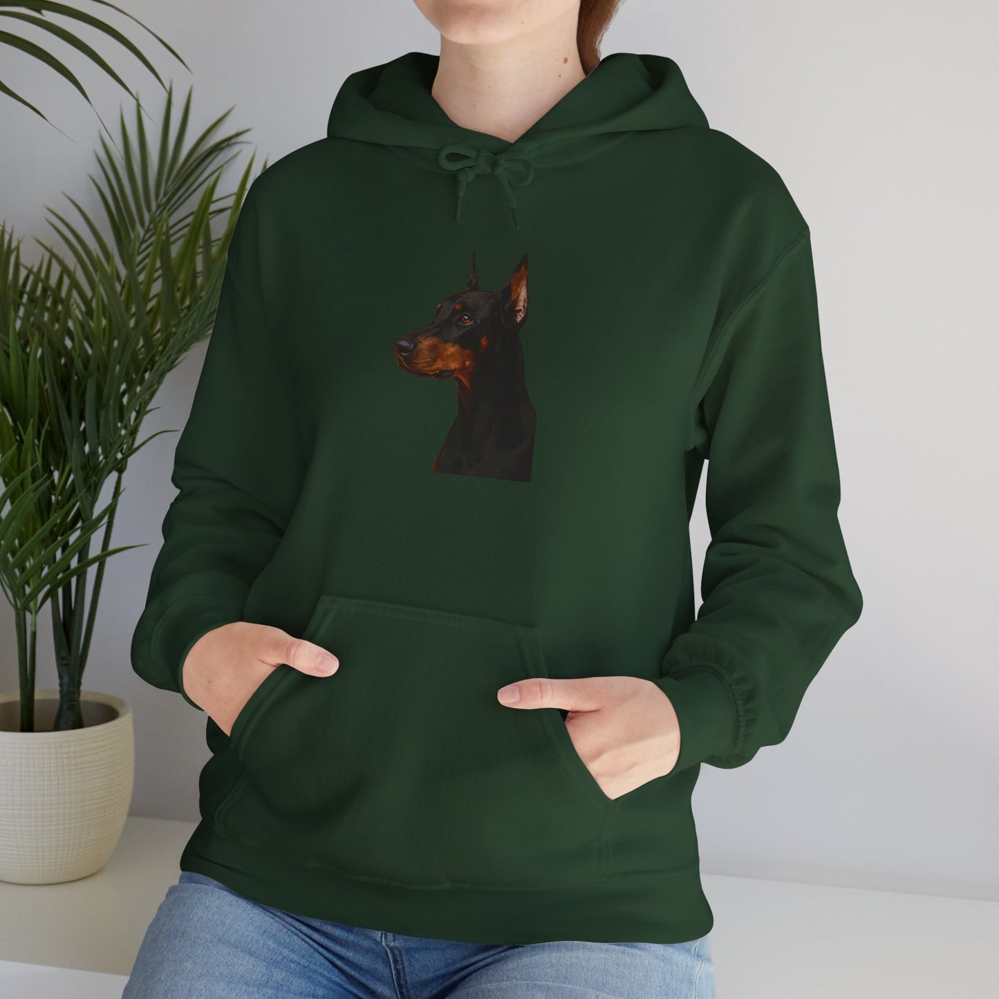 Doberman Head Unisex Hoodie