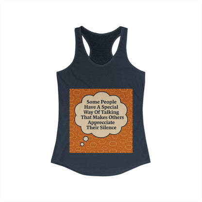 Special Way Of Talking Women's Racerback Tank